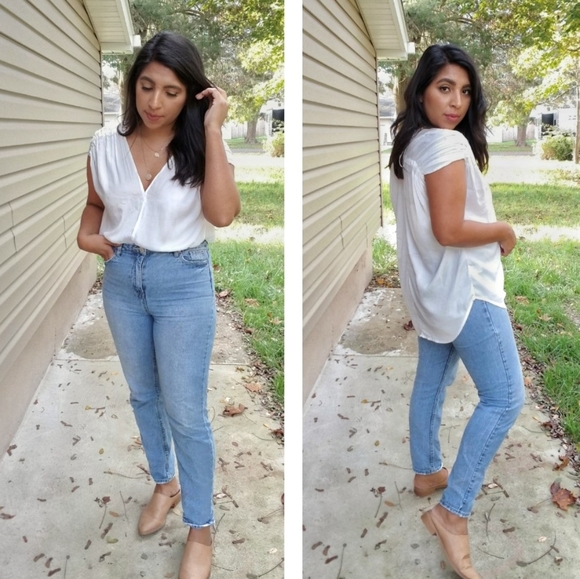 WHAT DO YOU MEAN WHITE RUCHED TOP - Picture 9 of 17